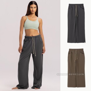 BUDHI 宽松瑜伽斜纹纯棉吸汗长裤 MUDRA 男女同款 25春季 韩国代购