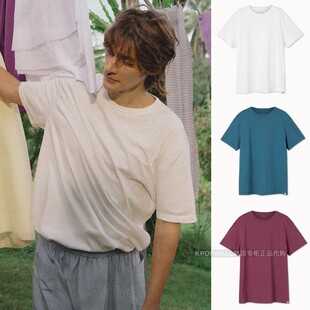 T恤男女同款 MUDRA极简风纯色短袖 宽松百搭休闲上衣 BUDHI 韩国代购