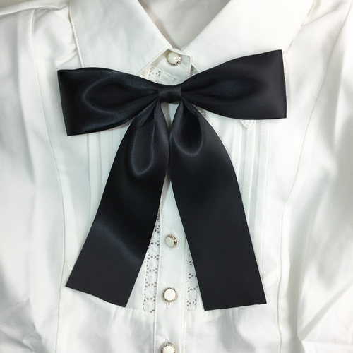 黑色蝴蝶结胸针衬衫毛衣服装配饰