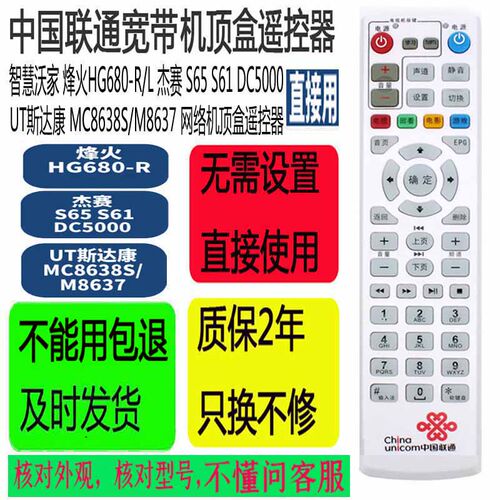 烽火原装智慧沃家机顶盒遥控器