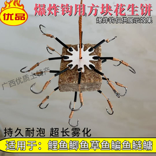 特香花生饼方块钓鱼打窝宠物磨牙果蔬有机肥料野钓鱼饵宠物零食