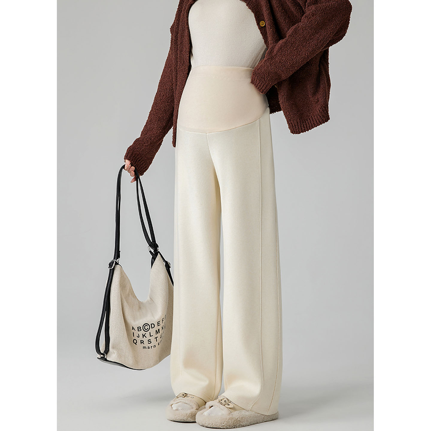 AUMS孕妇直筒阔腿裤宽松百搭