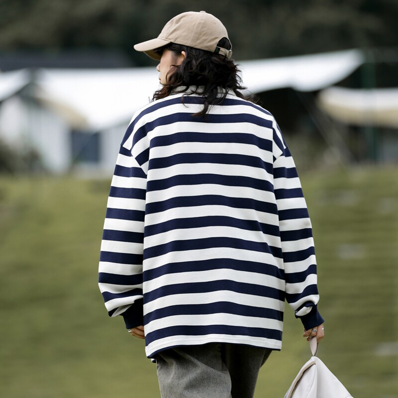 情侣款秋季2024新款潮牌ins宽松口袋打底衫上衣服潮-2383-宝蓝P55,男装卫衣,星座307-3(原516-1)