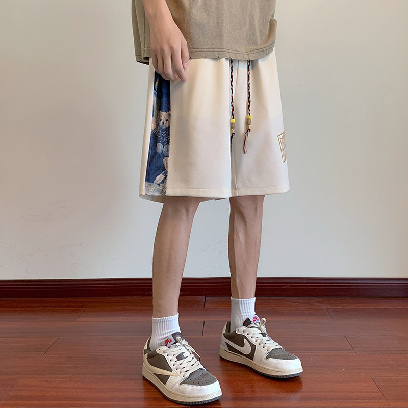 风短裤男2024夏季新款裤子大码青少年五分中裤潮-DK25-P40绿,男装休闲裤,星座307-3(原516-1)