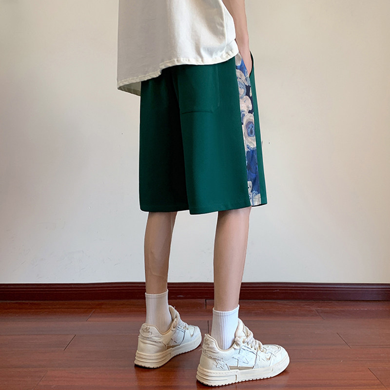 风短裤男2024夏季新款裤子大码青少年五分中裤-DK25-P40米白,男装休闲裤,星座307-3(原516-1)