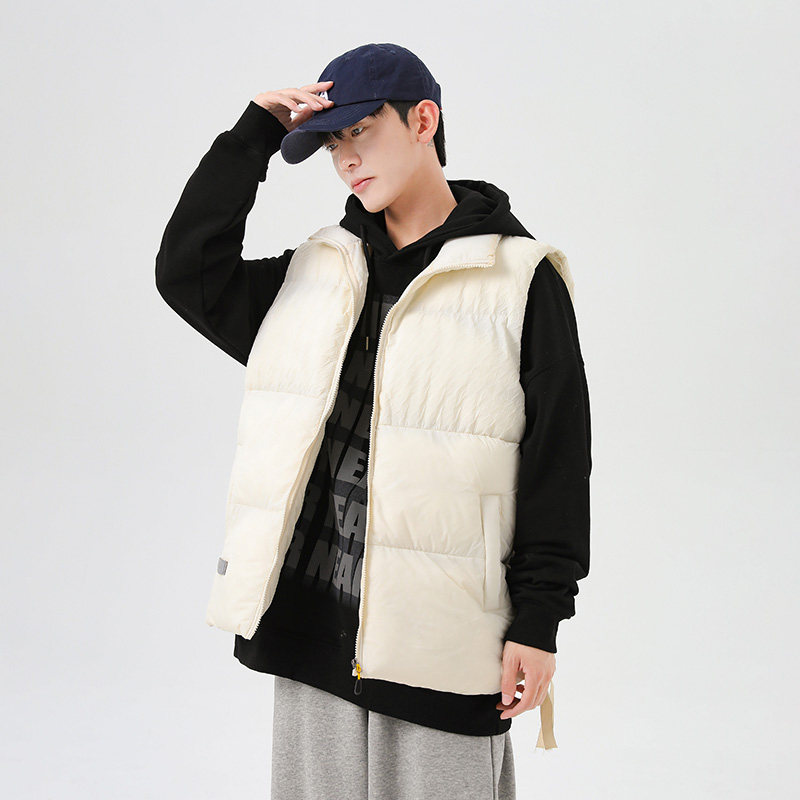 日系cityboy工装羽绒棉马甲冬季坎肩棉服休闲棉背心-8515-P70杏色,男装背心/马甲,星座307-3(原516-1)