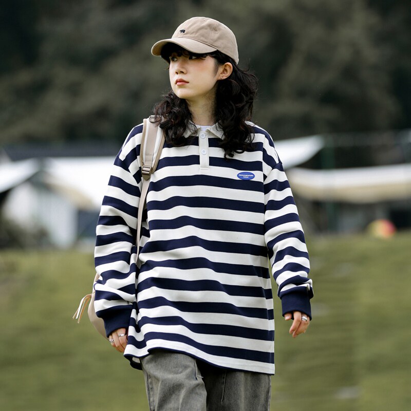 情侣款秋季2024新款潮牌ins宽松口袋打底衫上衣服潮-2383-墨绿P55,男装卫衣,星座307-3(原516-1)
