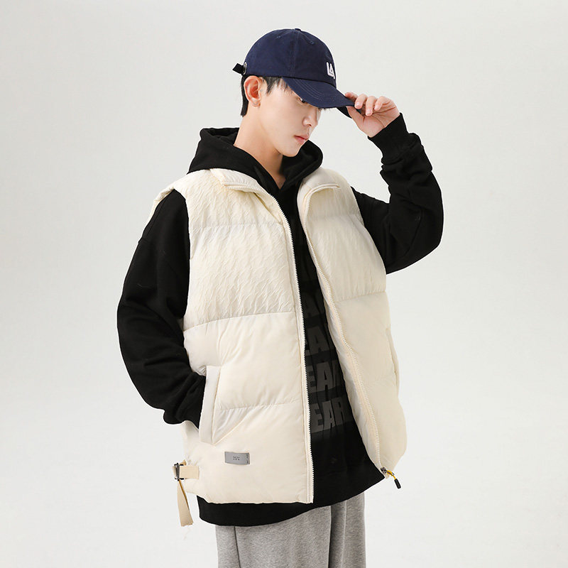 日系cityboy工装羽绒棉马甲冬季坎肩棉服休闲棉背心-8515-P70浅灰,男装背心/马甲,星座307-3(原516-1)