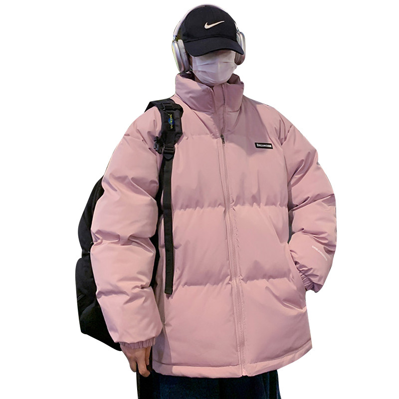 棉服男2024冬季新款立领面包服潮牌青少年棉衣棉袄外套-M01-P85黑,男装棉衣,星座307-3(原516-1)