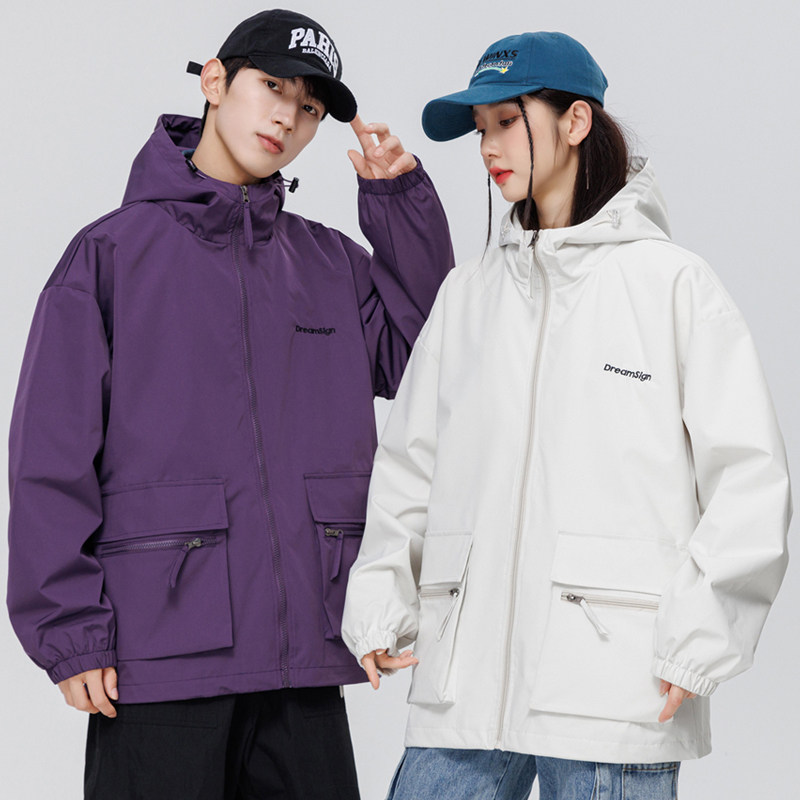山系户外防水情侣春秋季冲锋衣男女三防登山服夹克-JK03-P68无影,男装夹克,星座307-3(原516-1)