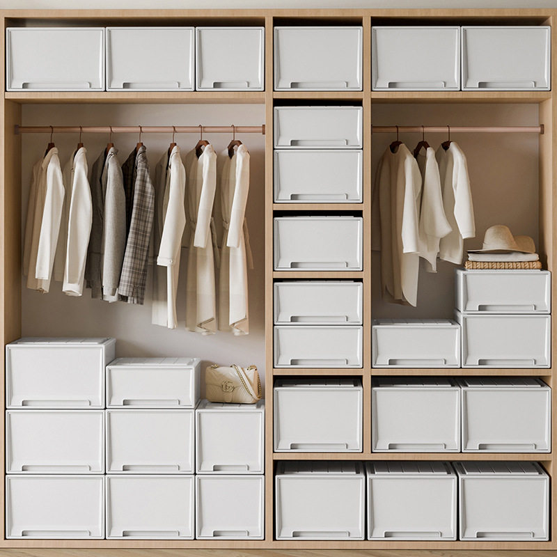 加厚抽屉收纳日系衣柜收纳盒衣物内衣收纳柜书籍整理抽屉式收纳箱,收纳整理,茶具收纳盒,淘宝优惠券,粉丝福利购,淘宝优惠卷