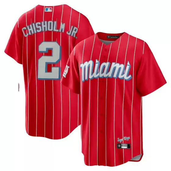 New Miami Marlins Baseball Jersey 2 #   Chisholm Ji Jersey for Men