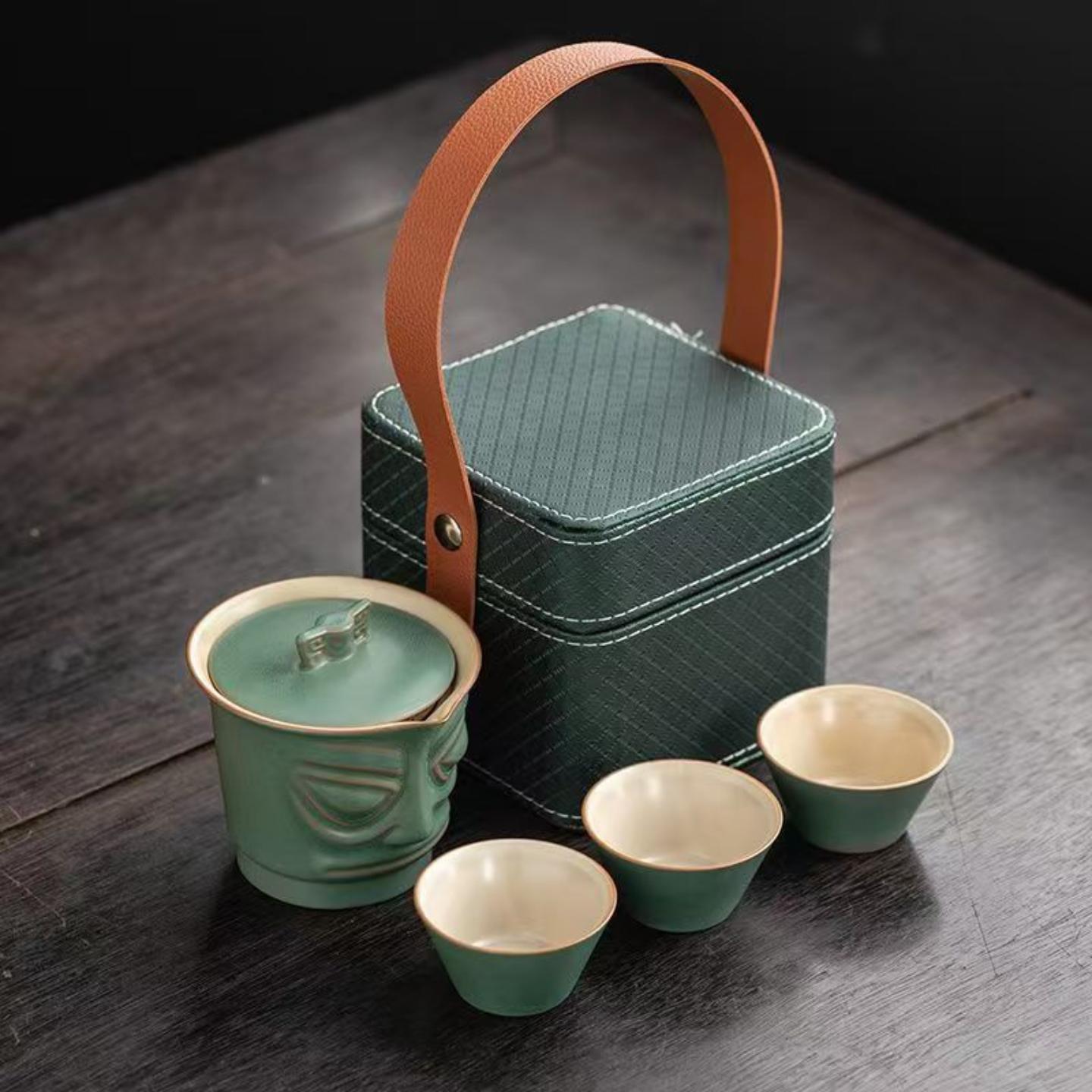 三星堆文创快客茶具礼盒