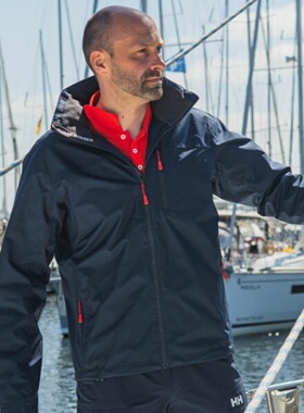 HELLY HANSEN HH CREW航海夹克户外防泼水登山软壳网面单薄外套男