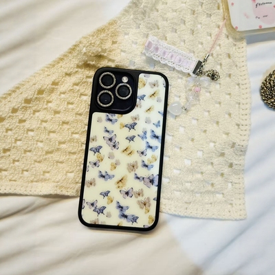 BP蝴蝶系列手机壳butterflies适用苹果iPhone17/16/15/14/13/12/Pro/Max碳纤硬壳全包保护套防摔磁吸个性时尚