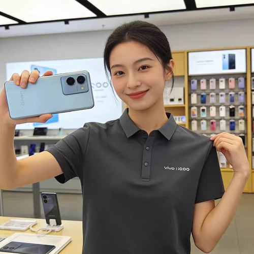 夏季vivo工作服短袖polo衫工装diy手机店营业厅t恤定制印logo工衣