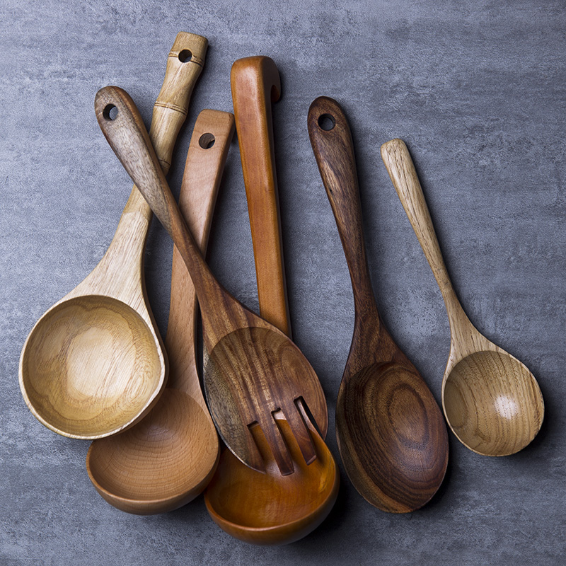 和风四季大汤勺木头家用套装