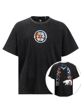 MOOSE KNUCKLES/慕瑟纳可男Evisu X Moose Tee短袖T恤男士新款XY