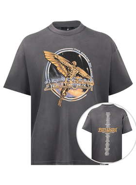 represent男经典Golden Tour图案印花全棉短袖T恤男士2026新款XY