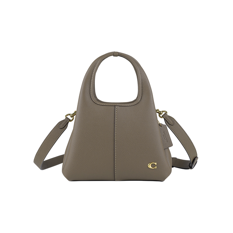 COACH经典纹理皮质手提包女士