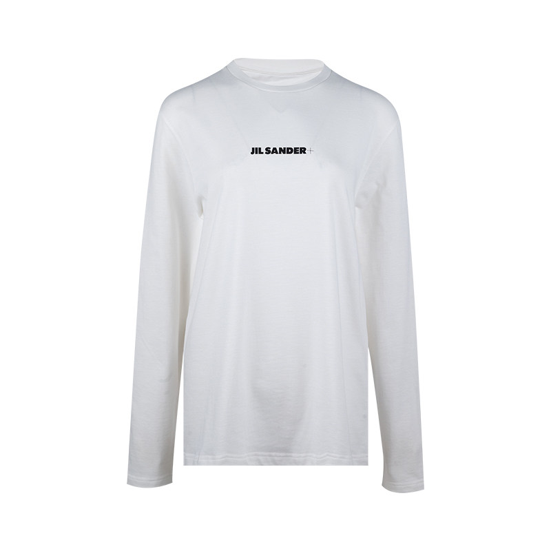 JilSander印花全棉长袖T恤女士