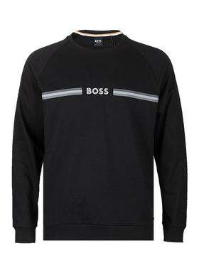 Hugo Boss雨果-博斯男字母logo全棉套头卫衣男士2025新款XY推广