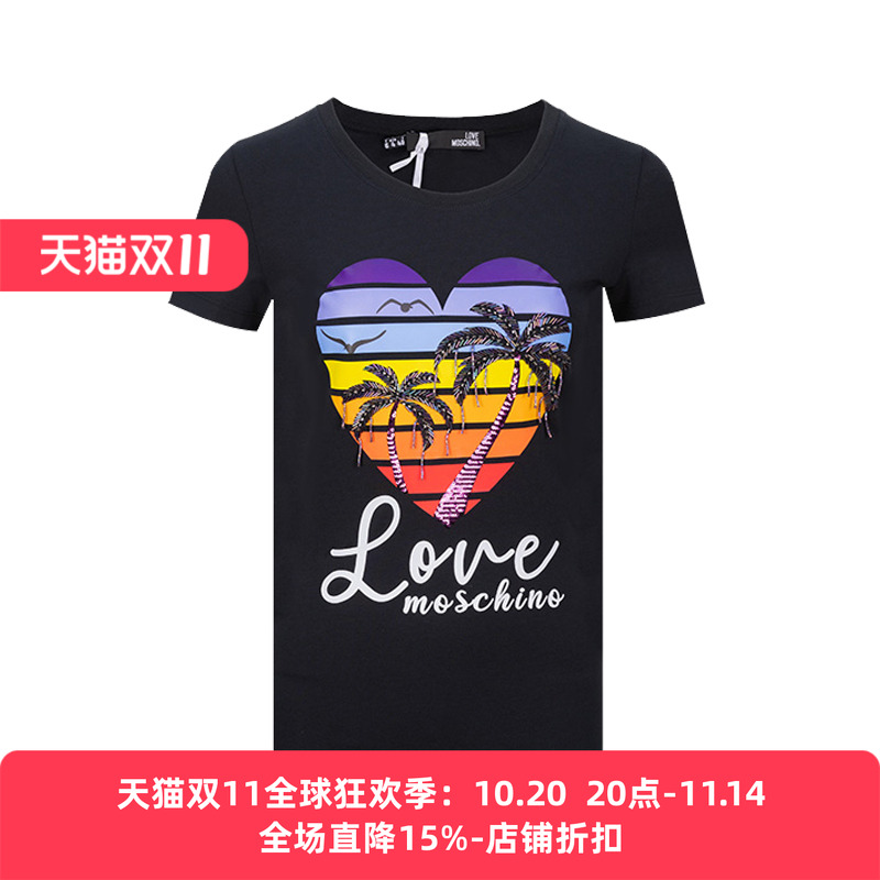 moschino莫斯奇诺短袖T恤印花