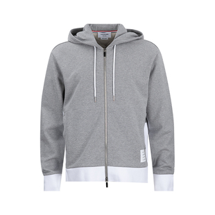 Browne汤姆布朗男4 2025新款 Bar 男士 XY捡漏 拉链全棉连帽衫 Thom