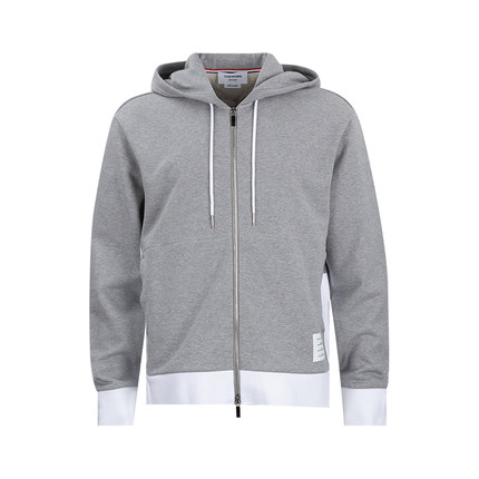 Thom Browne汤姆布朗男4-Bar 拉链全棉连帽衫男士2025新款XY捡漏