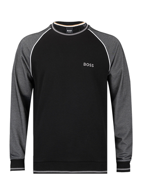 Hugo Boss雨果-博斯男字母logo套头卫衣男士2025秋冬新款XY推广