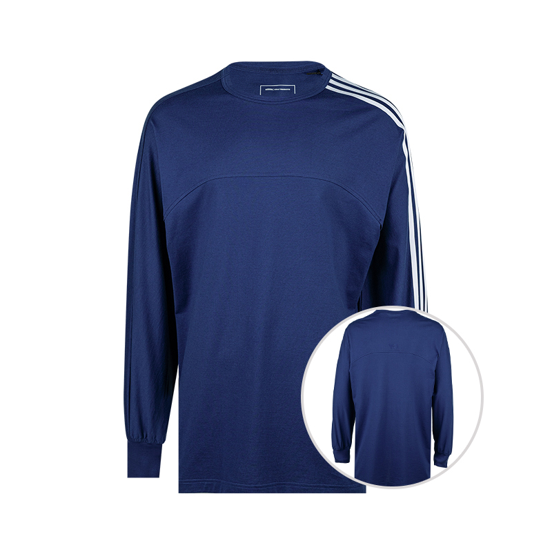 Y-3字母logo全棉长袖T恤男士