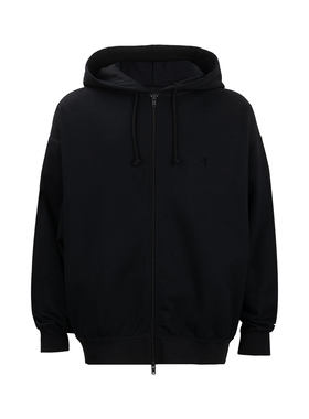 Y-3男女同款经典logo细节拉链加绒连帽衫男女2026年秋冬新款XY