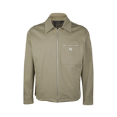 FENDI芬迪男保暖防寒华达呢衬衫 秋冬新款 领落肩袖 夹克外套男士