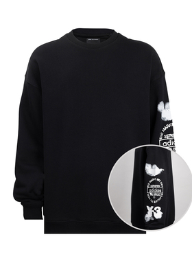 Y-3男经典字母logo全棉套头卫衣男士2026年秋冬新款XY