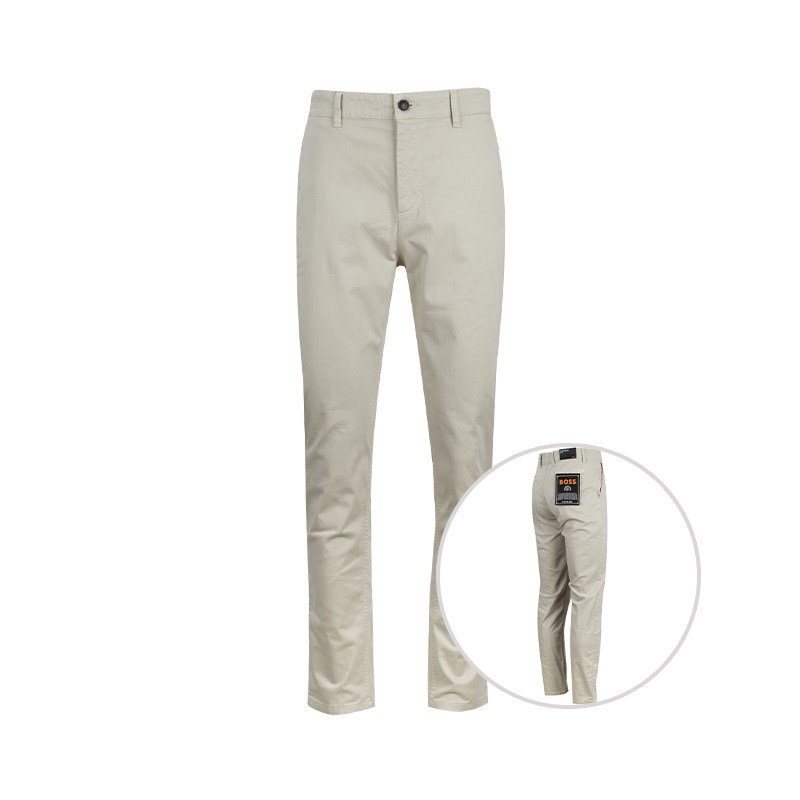 Hugo Boss雨果博士男经典logo贴花卡其休闲长裤男士2026新款XY,男装,休闲裤,淘宝优惠券,粉丝福利购,淘宝优惠卷