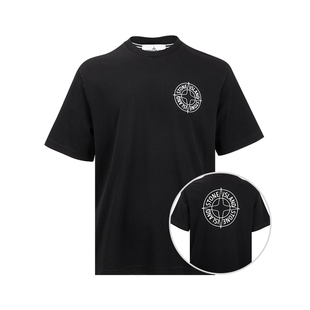 2026年春夏新款 STONE 徽章T恤男士 罗纹圆领短袖 ISLAND男经典