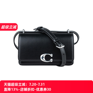 XY推广 COACH 蔻驰女经典 Bandit 皮质斜挎包女士2025年新款
