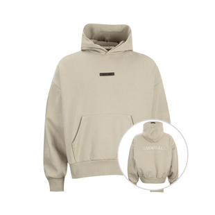 FEAR 2025秋冬新款 男士 GOD男logo图案加绒连帽衫 ESSENTIALS