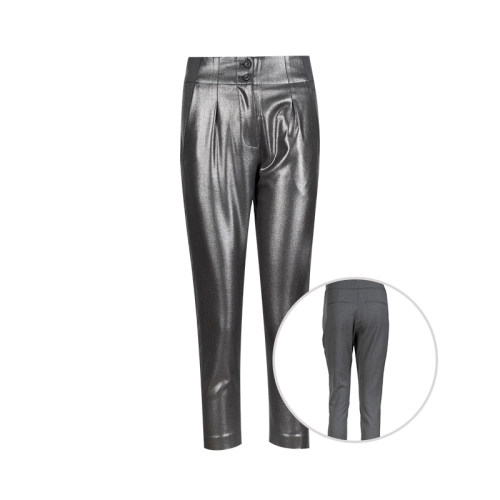 女经典休闲拼接长裤女士