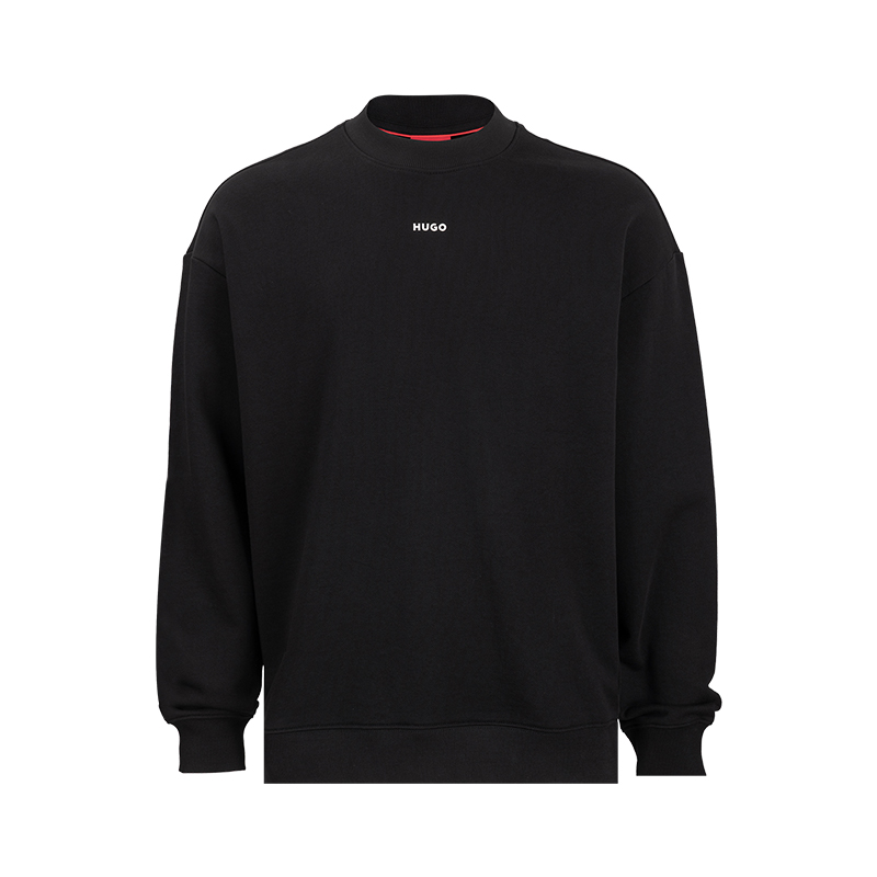 HugoBoss字母logo全棉套头卫衣