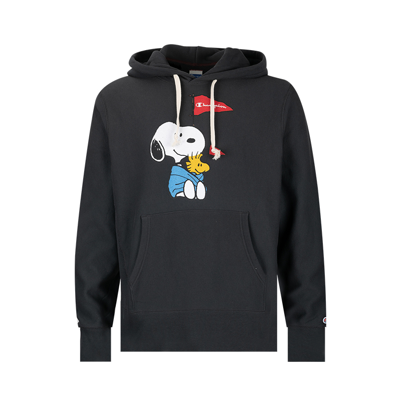 CHAMPION印花套头卫衣男