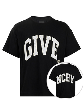 Givenchy/纪梵希男字母logo全棉短袖T恤男士2025春夏新款XY推选