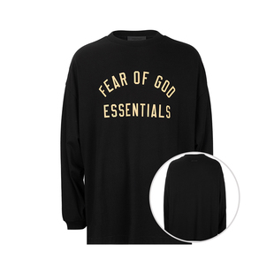 FEAR 2025新款 T恤男士 GOD男logo印花全棉长袖 ESSENTIALS
