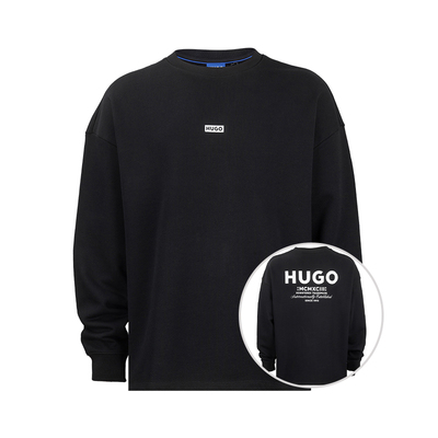 HugoBoss字母logo全棉套头卫衣