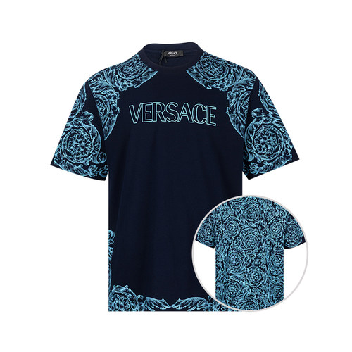 Versace印花全棉短袖T恤