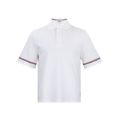 Thom XY推广 男士 Browne汤姆·布朗红白蓝条纹全棉短袖 polo衫