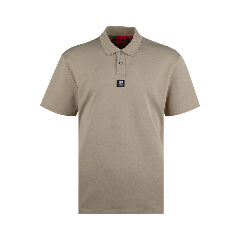 HugoBoss叠层logo徽章Polo衫男