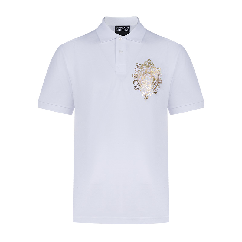 Versace/范思哲印花全棉短袖POLO衫男士新款XY