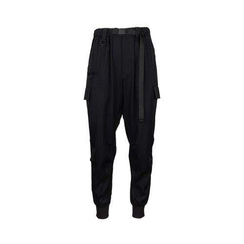 Y-3经典休闲袖带工装长裤男士