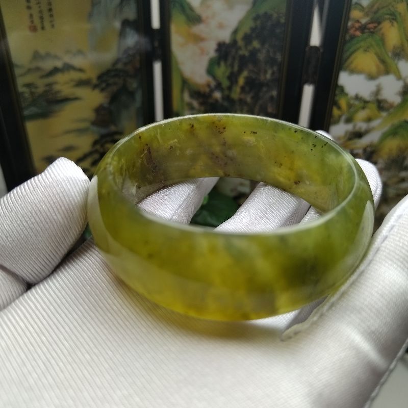 南玉手镯正宗信宜玉正圈玉镯